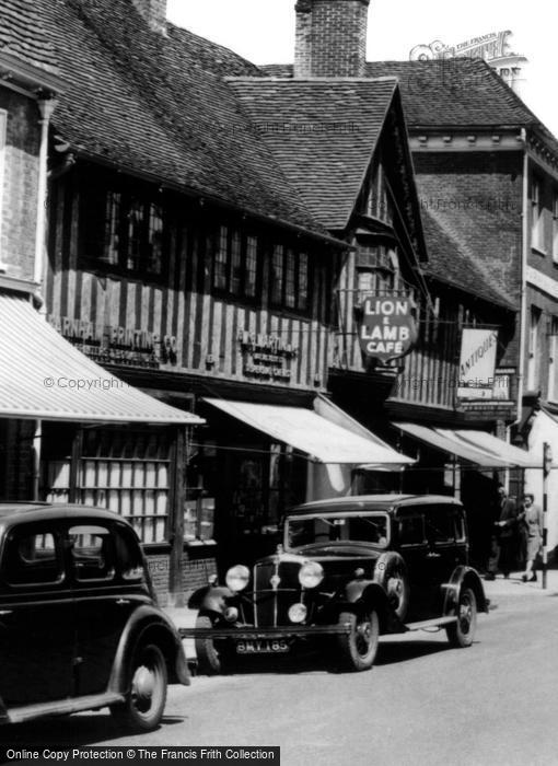 Photo of Farnham, Lion & Lamb Cafe, West Street c.1955