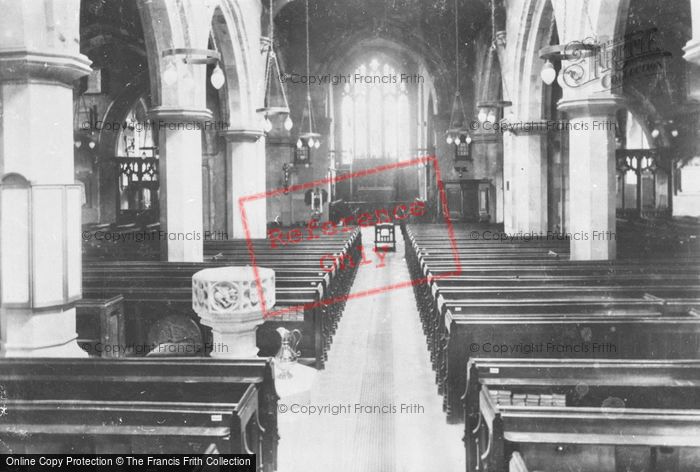 Photo of Farnham, Parish Church, Interior 1932