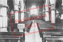 Parish Church, Interior 1932, Farnham