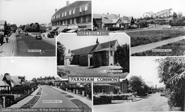 Photo of Farnham Royal, Composite c.1960
