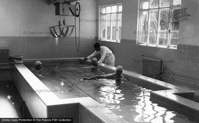 Photo of Farnham Royal, Slough Industrial Heath Services Recuperative Home Swimming Pool c.1955