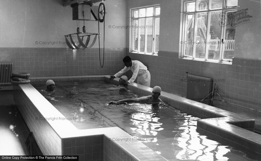 Farnham Royal, Slough Industrial Heath Services Recuperative Home Swimming Pool c1955