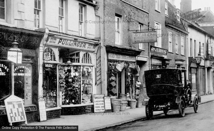 Photo of Farnham, West Street Shops 1913