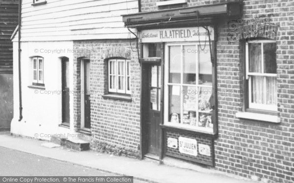 Photo of Farningham, Atfield's Tobacconist, High Street c.1955