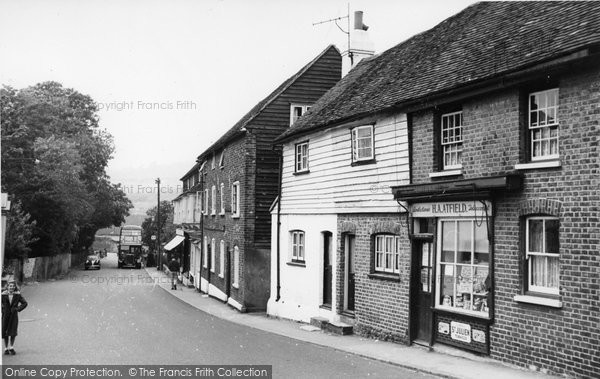 Photo of Farningham, High Street c.1955