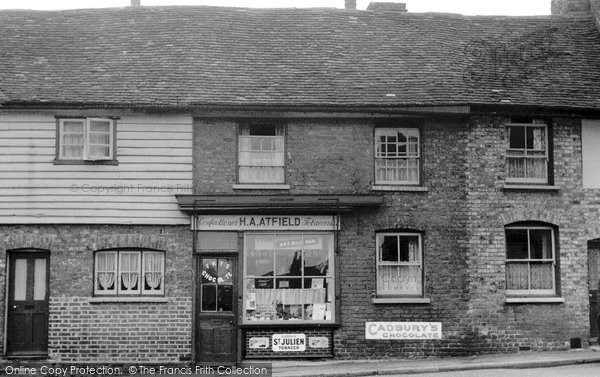 Photo of Farningham, Village Store c.1955