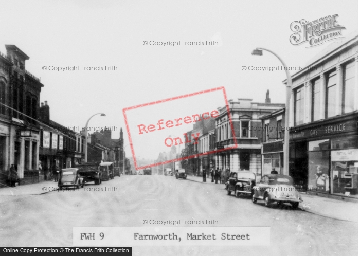 Photo of Farnworth, Market Street c.1955