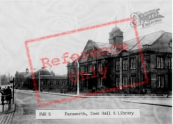 Town Hall And Library c.1955, Farnworth