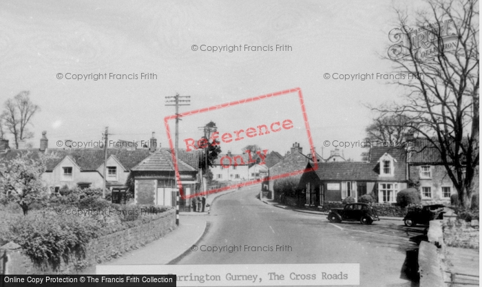 Photo of Farrington Gurney, The Cross Roads c.1955