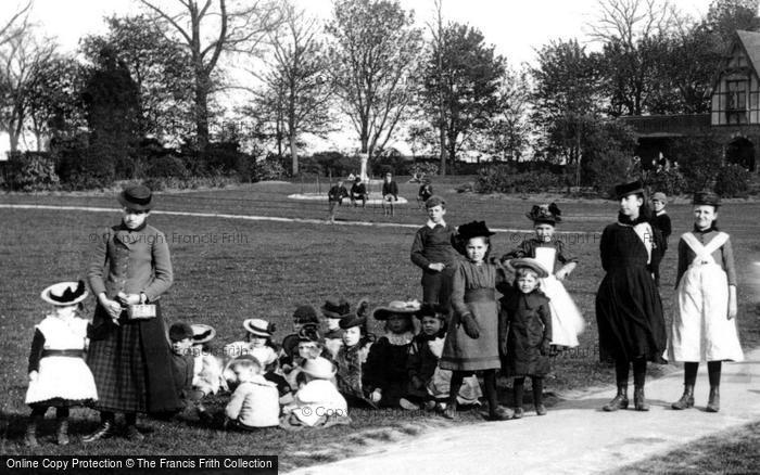 Photo of Faversham, Children, Recreation Ground 1892