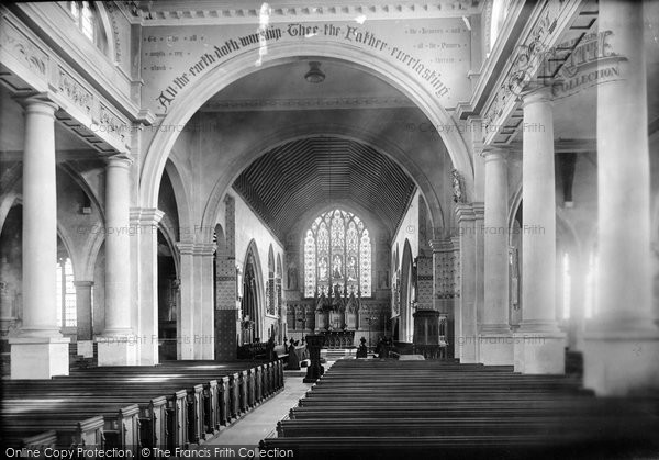 Photo of Faversham, Church Of St Mary Of Charity, Interior 1892