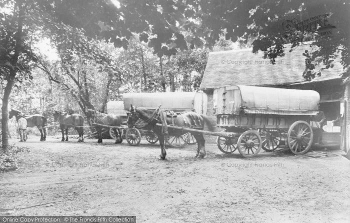 Photo of Faversham, Powder Wagons, Marsh Works c.1915