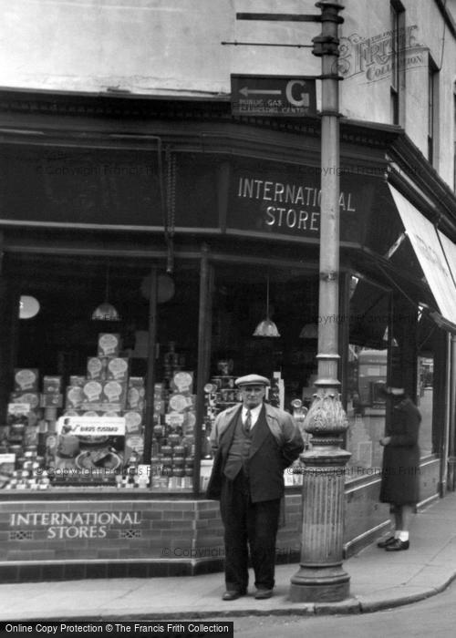 Photo of Faversham, Preston Street, A Man c.1955