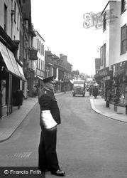 Preston Street, A Traffic Policeman c.1955, Faversham