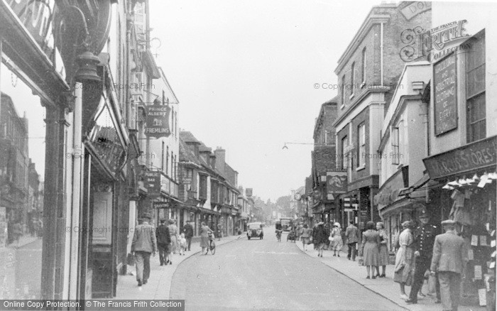 Photo of Faversham, Preston Street c.1955