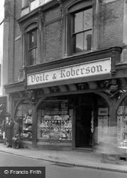 Preston Street, Voile And Roberson Bookshop c.1955, Faversham