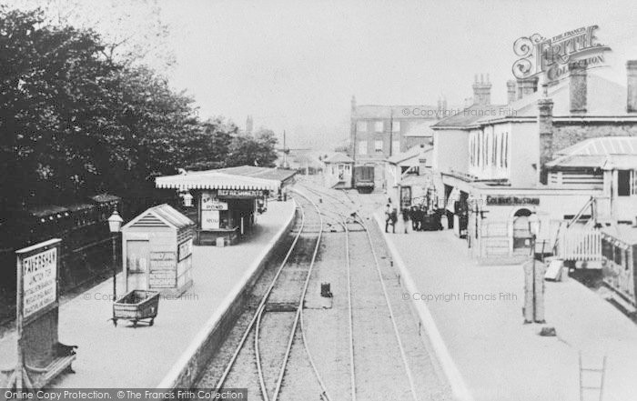 Photo of Faversham, Station, Newton Road 1880