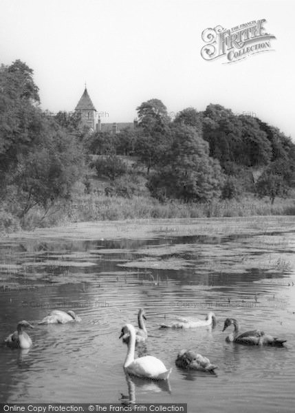 Photo of Faversham, The Pond And Church c.1960