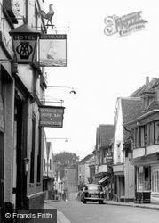 West Street, Shop Hotel Signs c.1960, Faversham