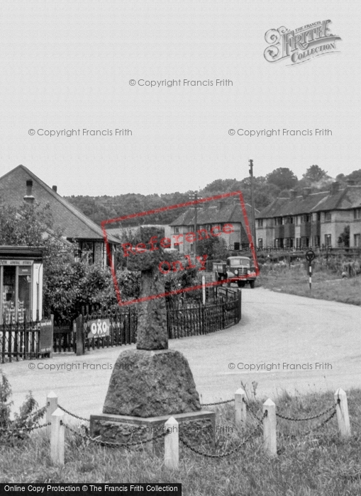 Photo of Fawkham Green, War Memorial c.1955
