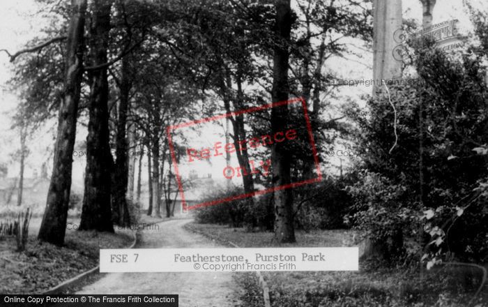 Photo of Featherstone, Purston Park c.1955