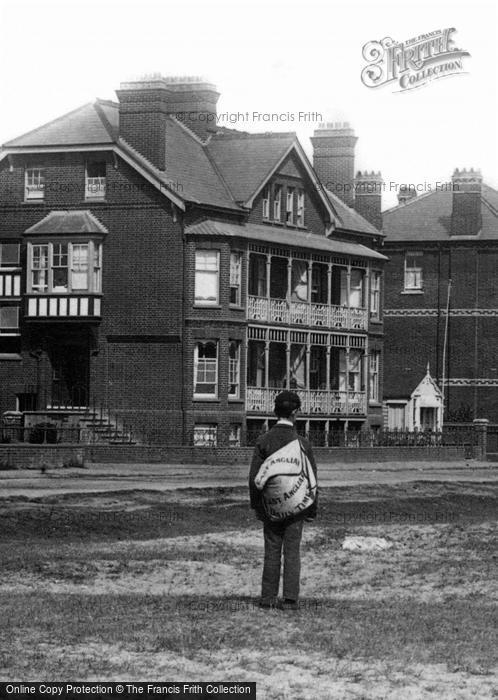 Photo of Felixstowe, A Paper Boy, Sea Road 1896