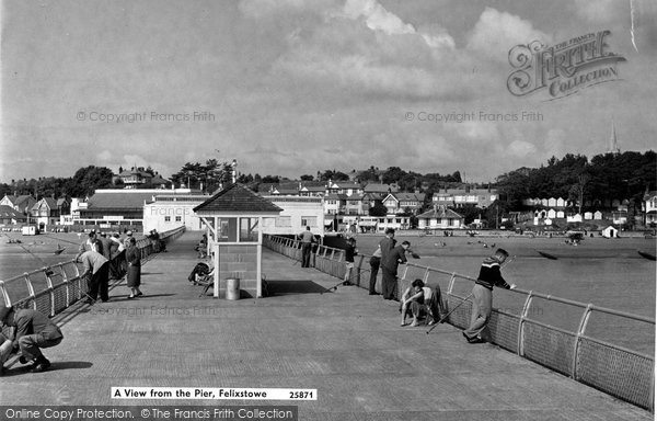 Photo of Felixstowe, A View From The Pier c.1957