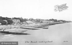 Beach Looking East c.1955, Felixstowe