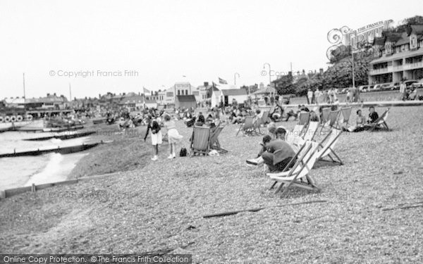 Photo of Felixstowe, Beach Scene c.1950