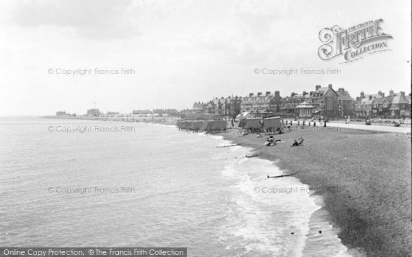 Photo of Felixstowe, Beach West 1921