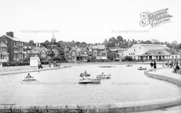 Photo of Felixstowe, Boating Pool c.1939