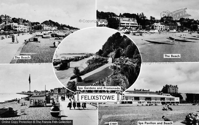 Photo of Felixstowe, Composite c.1965