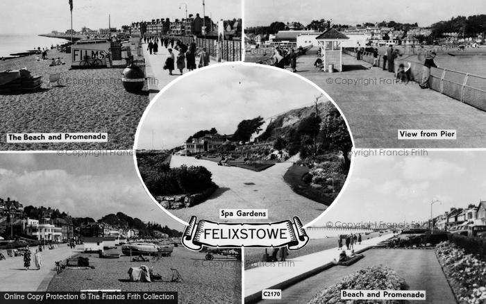 Photo of Felixstowe, Composite c.1965