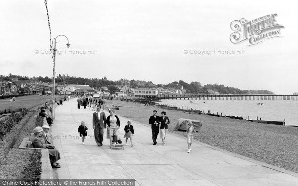 Photo of Felixstowe, Promenade c.1955
