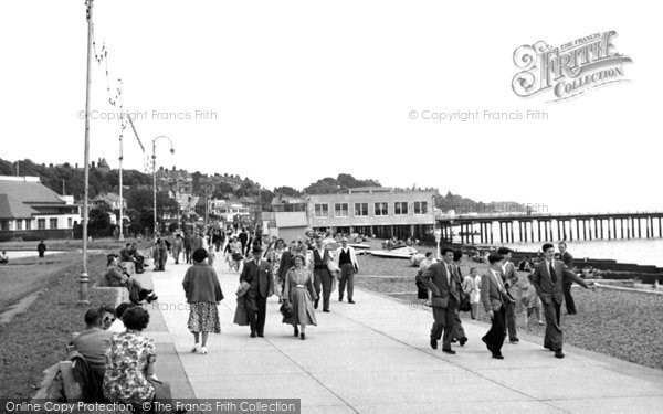 Photo of Felixstowe, Promenade c.1955