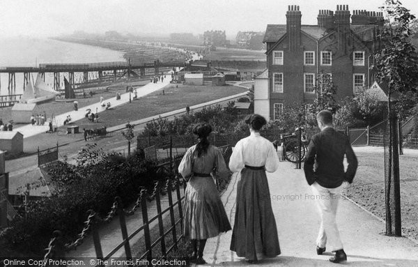 Photo of Felixstowe, Strolling Down Convalescent Hill 1907