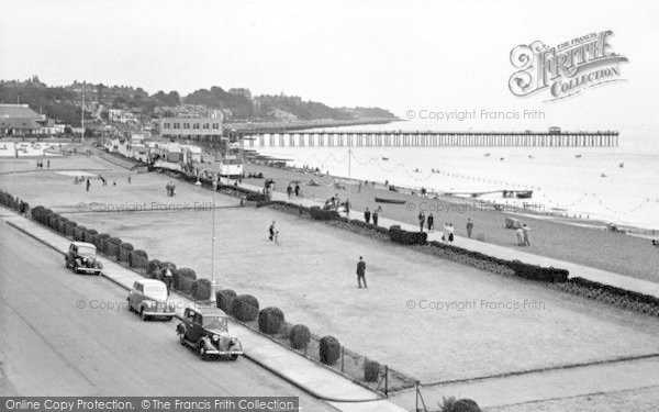 Photo of Felixstowe, The Bay Looking East c.1955