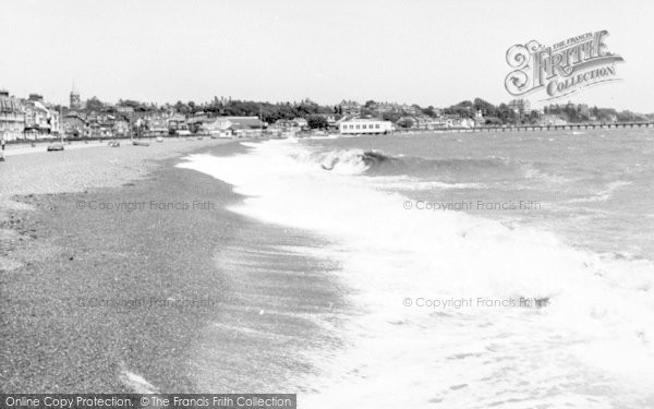 Photo of Felixstowe, The Beach c.1960