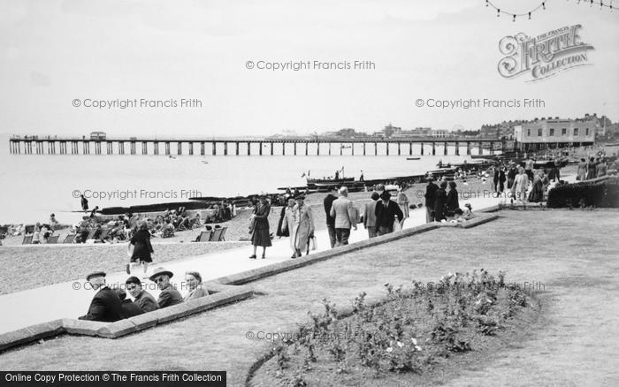 Photo of Felixstowe, The Promenade And Pier c.1955