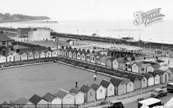 Photo of Felixstowe, view from the Big Dipper c1955