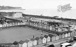 Felixstowe, view from the Big Dipper c1955