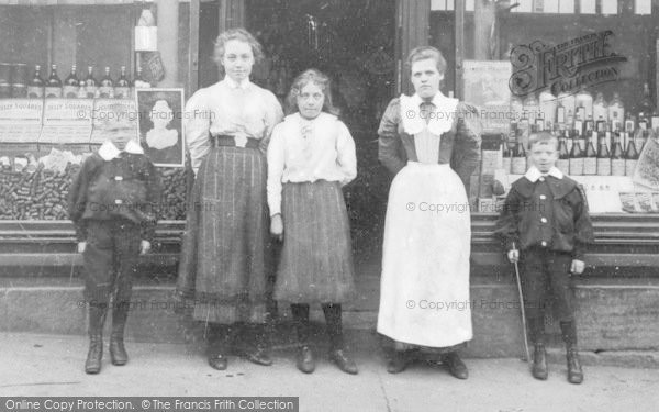 Photo of Felling, People At Sisterson's Drug Store c.1900