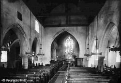 St Mary's Church Interior 1890, Felpham