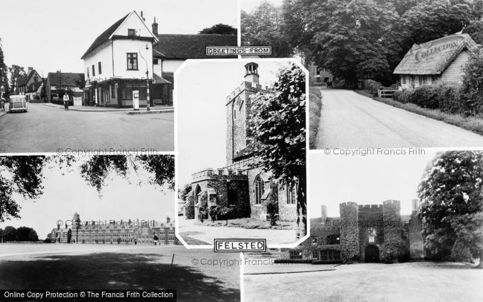 Photo of Felsted, Composite c.1955