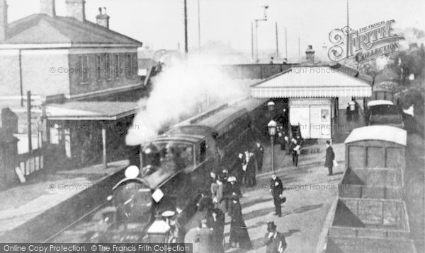 Photo of Feltham, The Station c.1910
