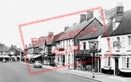 Aylesbury Street, Shops And The Bull And Butcher c.1960, Fenny Stratford