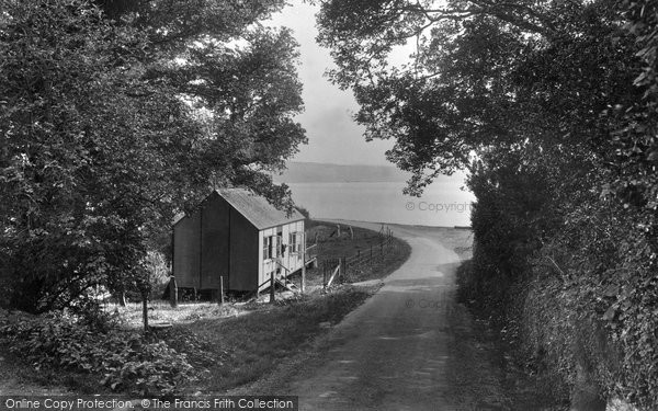 Photo of Feock, Road To Loe Beach 1936
