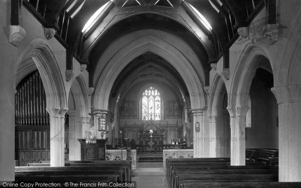 Photo of Feock, The Church Interior 1936