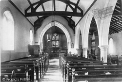 St Margaret's Church Interior 1902, Fernhurst