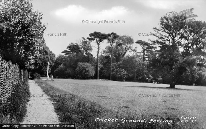 Photo of Ferring, Cricket Ground c.1960